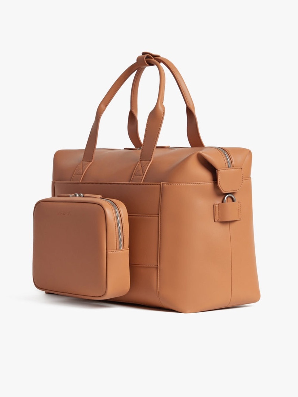 Monos Metro Duffel Saddle Tan with Classic Kit Pouch AND Portfolio Attachments - Picture 2 of 16